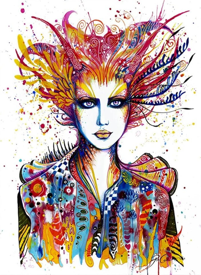 Teufelin Abstrakt - Voll AB 5D DIY Diamond Painting