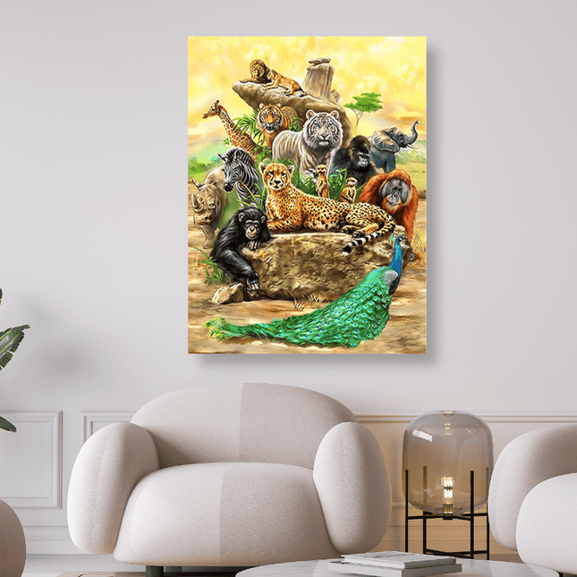 Tierwelt Afrikas - 5D DIY Diamond Painting