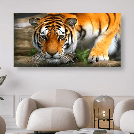 Tiger am Wasser - 5D DIY Diamond Painting