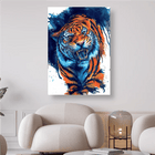 Tiger in Angriffsstellung - 5D DIY Diamond Painting
