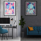 Traumfänger mit Federn - Glow in the Dark Diamond Painting