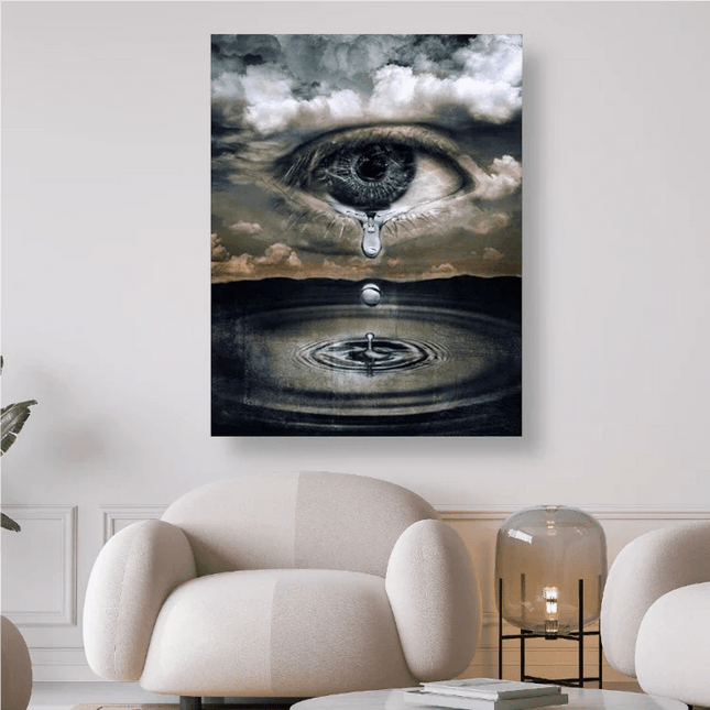 Trauriges Auge das weint - 5D DIY Diamond Painting
