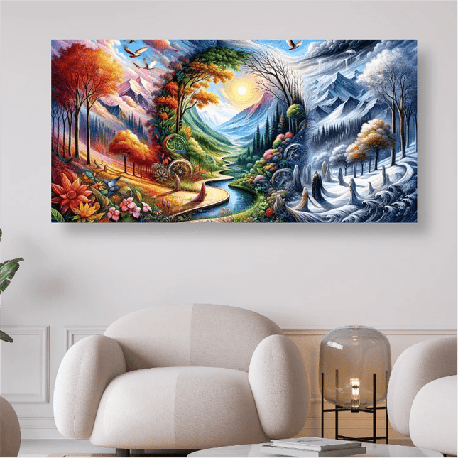 Vier Jahreszeiten - 5D DIY Diamond Painting