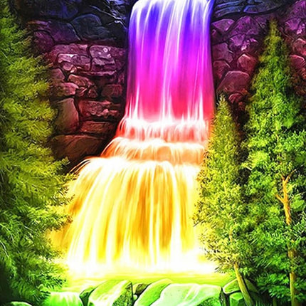 Wasserfall der Farben - Voll AB 5D DIY Diamond Painting