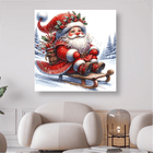 Weihnachtsmann auf Schlitten - 5D DIY Diamond Painting