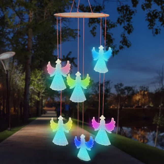 Windspiel Engel nachtleuchtend - Diamond Painting