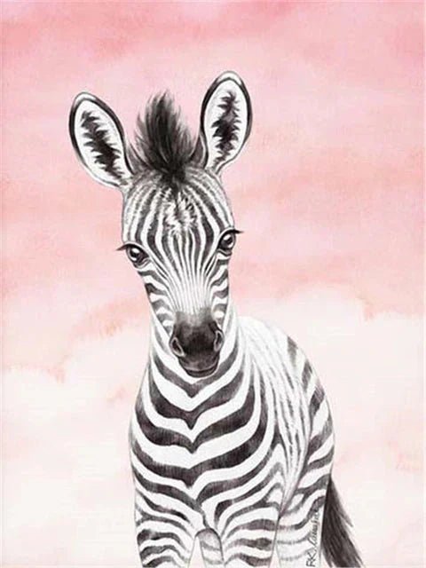 Zebra Motiv Kinderzimmer - 5D DIY Diamond Painting