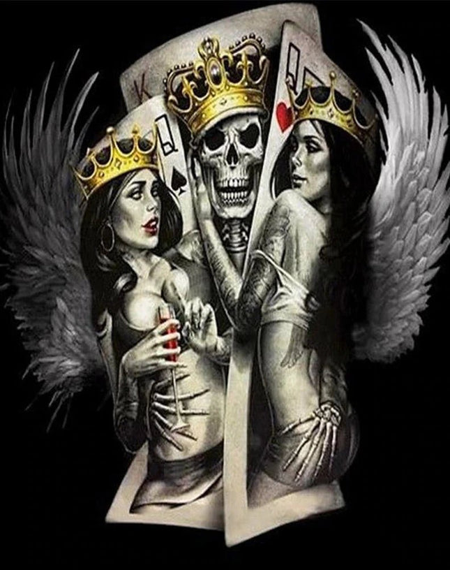 Zwei Engel und ein Geist - 5D DIY Diamond Painting